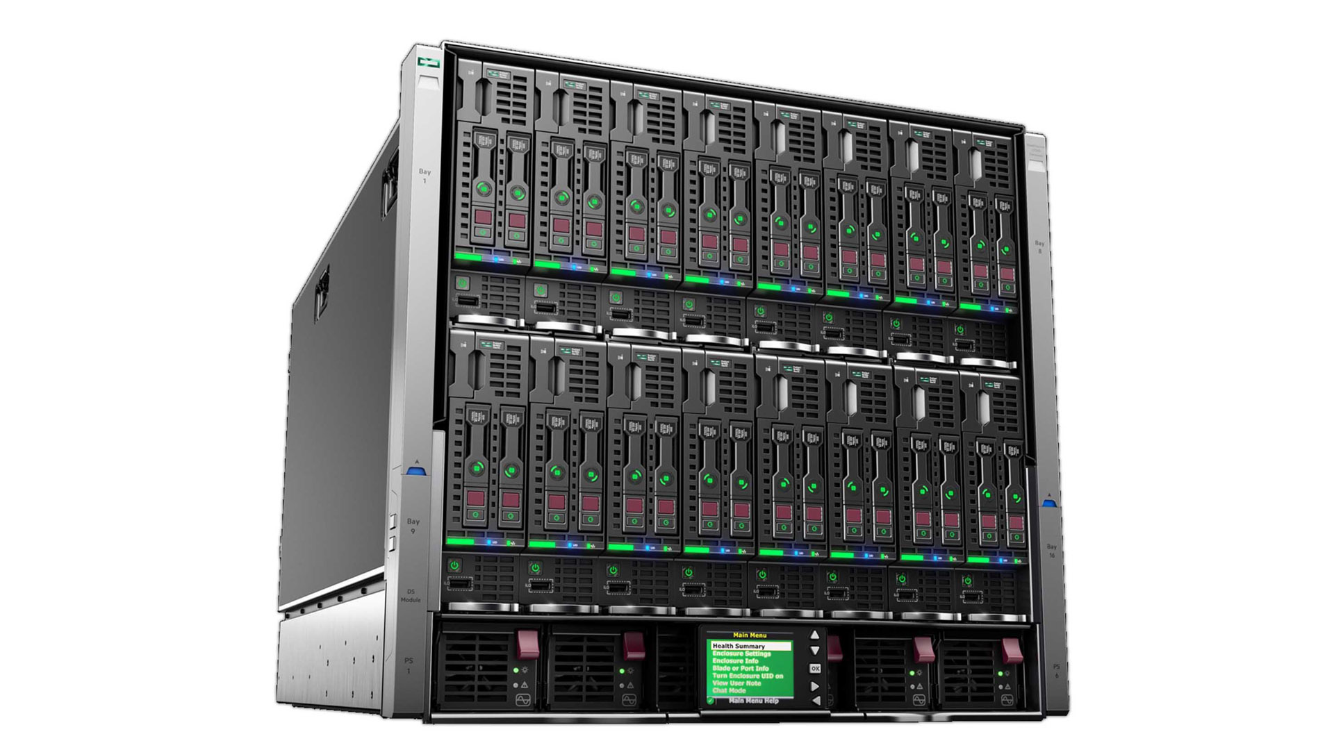 HPE BladeSystem c7000G3 + 2xBL660 Gen9 (4хE5-4650v3 / 512Gb / 2x650FLB) + 2xVC FlexFabric-20 / 40