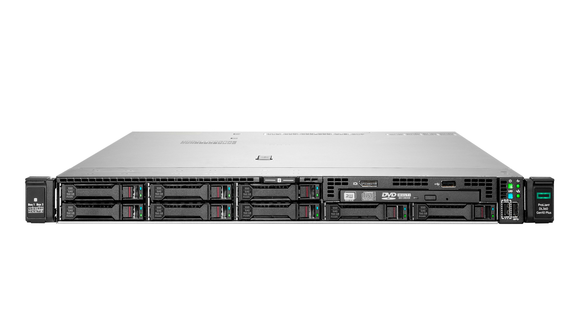 HPE ProLiant DL360 Gen10 Plus 8NVMe 2xGold 6314U 32-Core / 128GB (2x64GB) / MR416i-a / CM5719 / 2x2200W