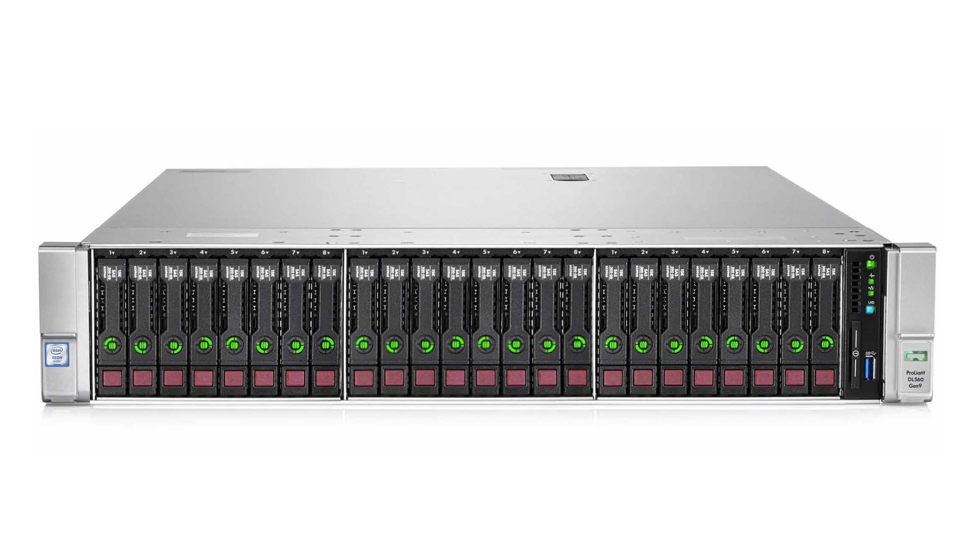 HPE Proliant DL560 Gen9 24SFF 4xE5-4620v4 10-Core / 64GB (4x32GB) DDR4-2400 / P440 / 2GB / 331FLR / 2x1500W
