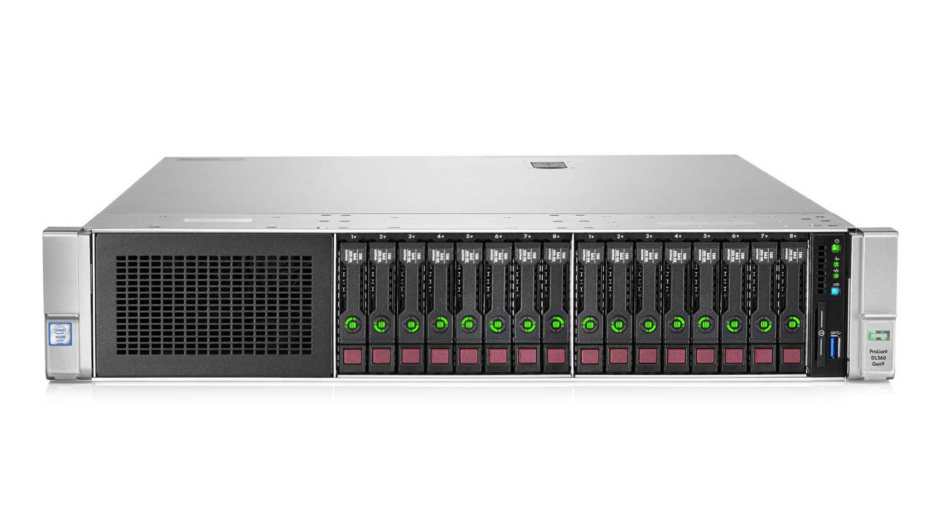 HPE Proliant DL560 Gen9 16SFF 4xE5-4650v3 12-Core / 256GB (8x32GB) DDR4-2400 / P840ar / 2GB / 331FLR / 2x1500W