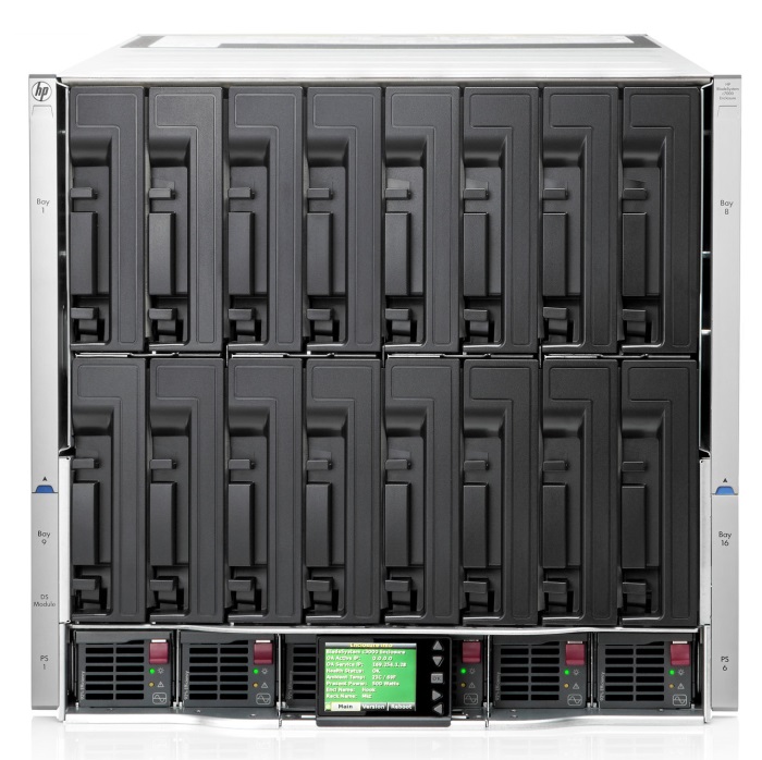 HPE BladeSystem BLc7000 G3 Platinum 6х2450W Gold, 10xFan, 1xOA, Rails (681844-B21)